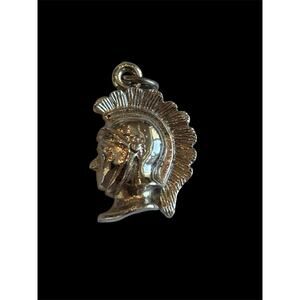 Vtg Sterling Silver Kinney Spartan Trojan 3D Charm 925 5.74g